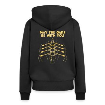 Rowing Rowing Sport - Women’s Premium Organic Hoodie - black - Back - Julia (174cm)