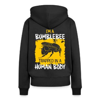 Hummel - Frauen Premium Bio Hoodie - Schwarz - Hinten - Julia (174cm)
