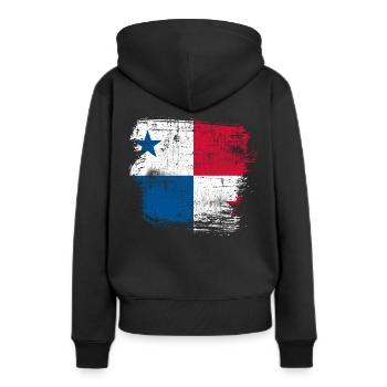 Panama - Sweat à capuche Premium bio Femme - noir - Dos - Julia (174cm)