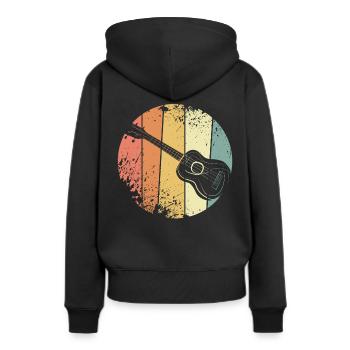 Ukulele - Sweat à capuche Premium bio Femme - noir - Dos - Julia (174cm)