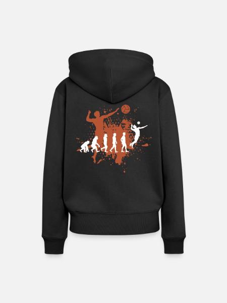 Volleyball - Frauen Premium Bio Hoodie - Schwarz