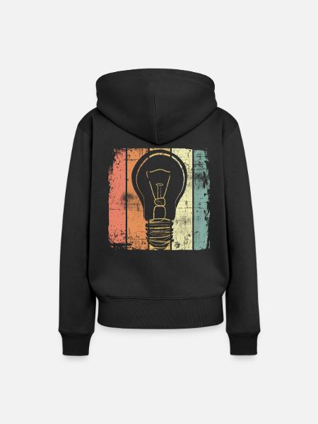 Nerd - Frauen Premium Bio Hoodie - Schwarz
