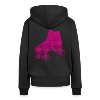 Rollschuhlaufen Rollschuh - Frauen Premium Bio Hoodie - Schwarz - Hinten - Julia (174cm)