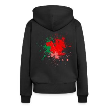 Chili - Sweat à capuche Premium bio Femme - noir - Dos - Julia (174cm)