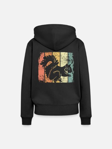 Eichhörnchen - Frauen Premium Bio Hoodie - Schwarz