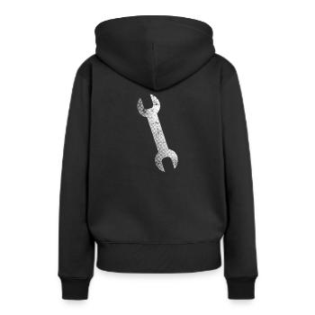Tool - Women’s Premium Organic Hoodie - black - Back - Julia (174cm)