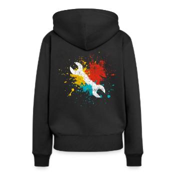 Tool - Women’s Premium Organic Hoodie - black - Back - Julia (174cm)