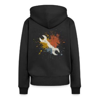 Tool - Women’s Premium Organic Hoodie - black - Back - Julia (174cm)