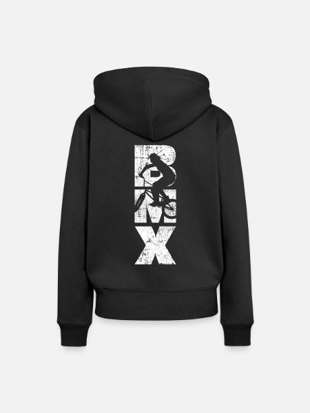 BMX - Frauen Premium Bio Hoodie - Schwarz