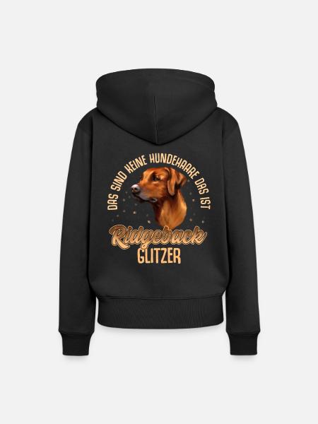 Rhodesian Ridgeback - Frauen Premium Bio Hoodie - Schwarz