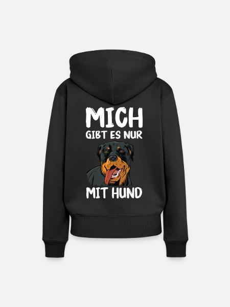 Rottweiler Hund - Frauen Premium Bio Hoodie - Schwarz