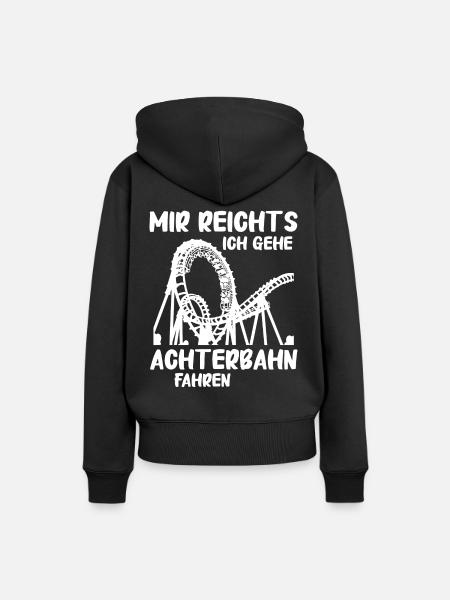 Achterbahn Freizeitpark Roller Coaster - Frauen Premium Bio Hoodie - Schwarz