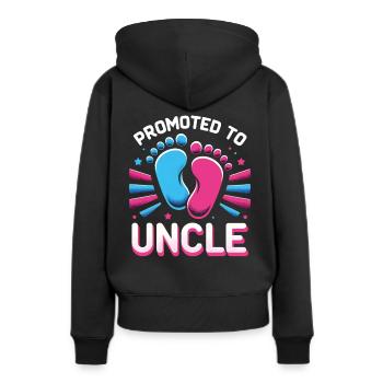Oncle Fmilie Grand-oncle Oncle - Sweat à capuche Premium bio Femme - noir - Dos - Julia (174cm)