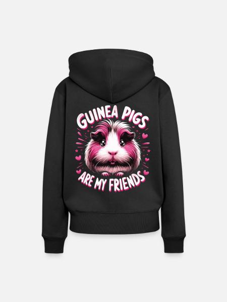 Meerschweinchen - Frauen Premium Bio Hoodie - Schwarz