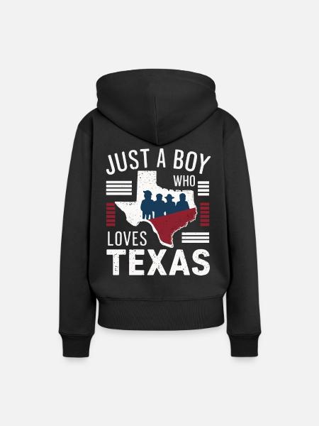 Texas State Texaner Texas - Frauen Premium Bio Hoodie - Schwarz