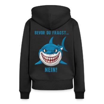 Requin Requin Requins Requin - Sweat à capuche Premium bio Femme - noir - Dos - Julia (174cm)