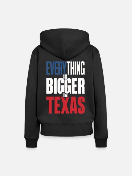 Texas State Texaner Texas - Frauen Premium Bio Hoodie - Schwarz