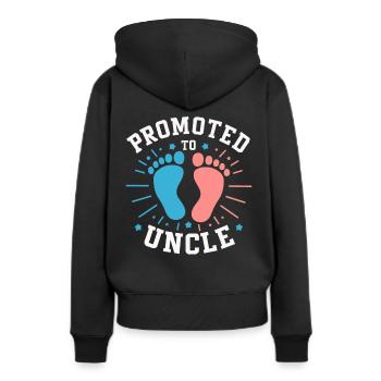 Oncle Fmilie Grand-oncle Oncle - Sweat à capuche Premium bio Femme - noir - Dos - Julia (174cm)