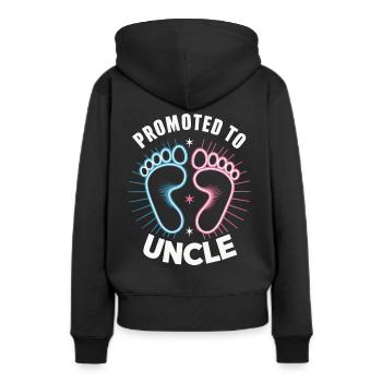 Oncle Fmilie Grand-oncle Oncle - Sweat à capuche Premium bio Femme - noir - Dos - Julia (174cm)