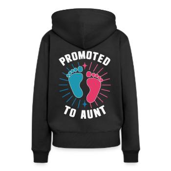 Tante Famille Tantes - Sweat à capuche Premium bio Femme - noir - Dos - Julia (174cm)