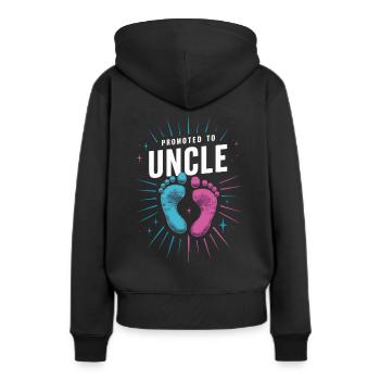 Oncle Fmilie Grand-oncle Oncle - Sweat à capuche Premium bio Femme - noir - Dos - Julia (174cm)