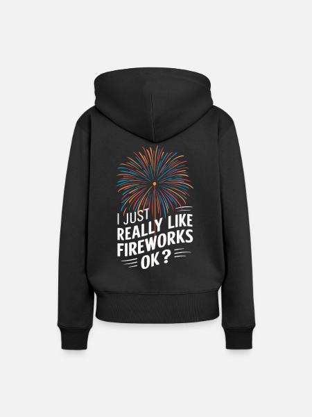 Pyrotechniker Feuerwerk Pyrotechnik - Frauen Premium Bio Hoodie - Schwarz