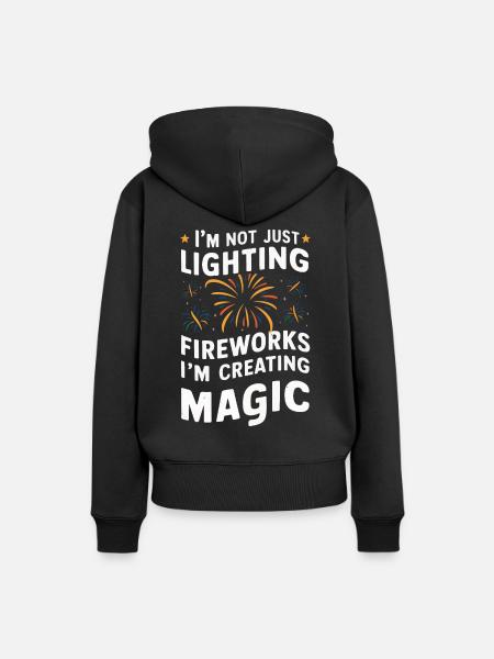 Pyrotechniker Feuerwerk Pyrotechnik - Frauen Premium Bio Hoodie - Schwarz