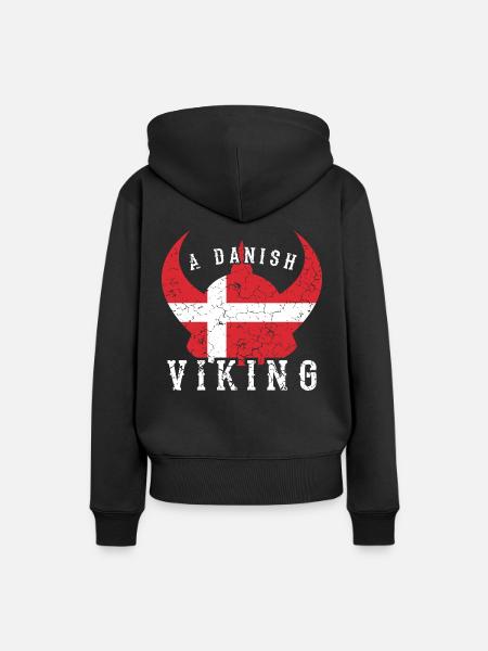 Vikinger Dänemark - Frauen Premium Bio Hoodie - Schwarz