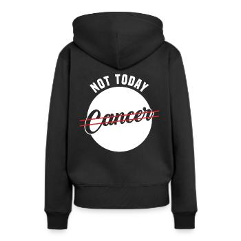 Nicht Heute Krebs - Frauen Premium Bio Hoodie - Schwarz - Hinten - Julia (174cm)