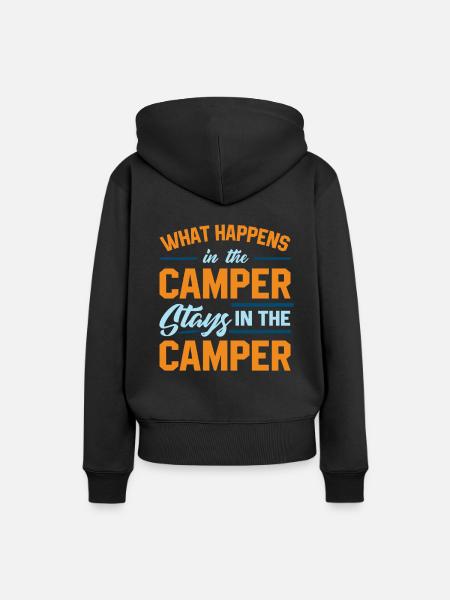 Camper caravan - Women’s Premium Organic Hoodie - black
