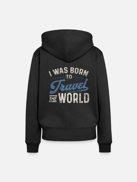 Reisen - Frauen Premium Bio Hoodie - Schwarz