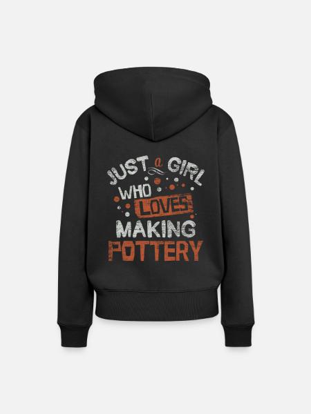 Töpfern - Frauen Premium Bio Hoodie - Schwarz