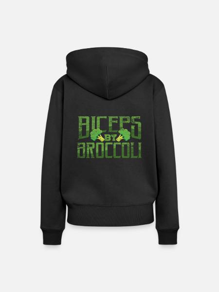 Brokkoli - Frauen Premium Bio Hoodie - Schwarz