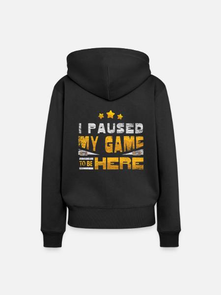 Gaming - Sweat à capuche Premium bio Femme - noir