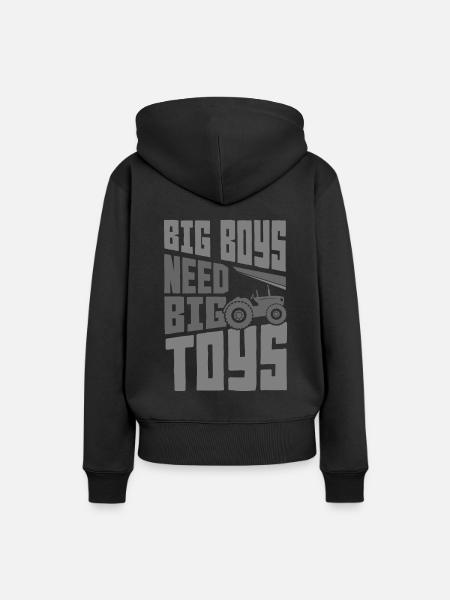 Traktor - Frauen Premium Bio Hoodie - Schwarz