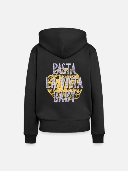 Pasta - Frauen Premium Bio Hoodie - Schwarz