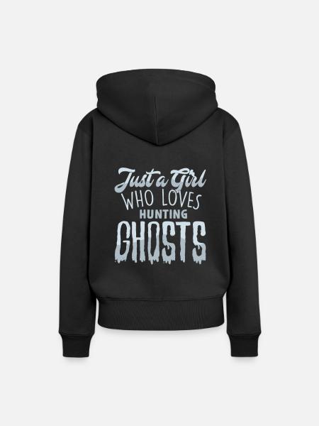 Geister - Frauen Premium Bio Hoodie - Schwarz