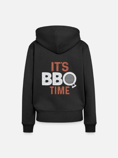 BBQ Grillen - Frauen Premium Bio Hoodie - Schwarz