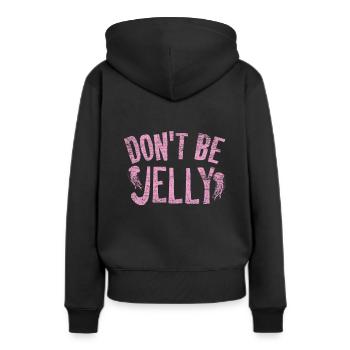 Méduse jalouse - Sweat à capuche Premium bio Femme - noir - Dos - Julia (174cm)