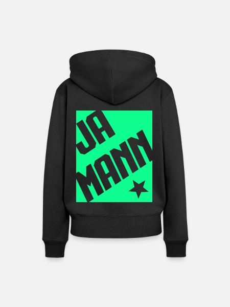 Ja Mann - Frauen Premium Bio Hoodie - Schwarz