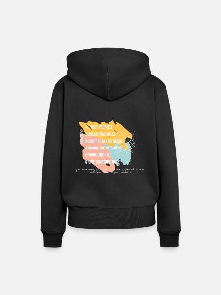 Arnold Schwarzenegger rules success Fail - Women’s Premium Organic Hoodie - black