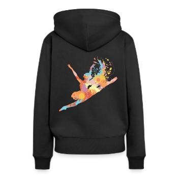 Danseur Danseur - Sweat à capuche Premium bio Femme - noir - Dos - Julia (174cm)