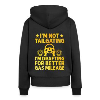 Permis de conduire passé Nouveau permis de conduire S - Sweat à capuche Premium bio Femme - noir - Dos - Julia (174cm)