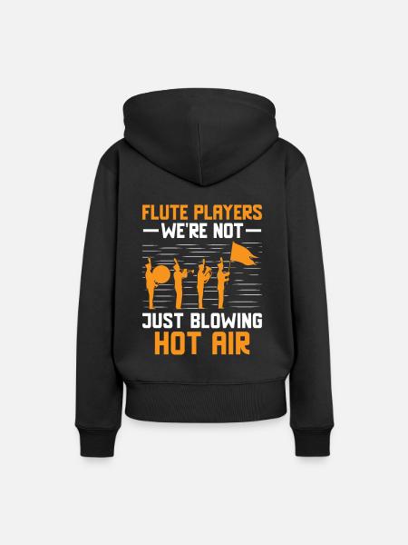 Blaskapelle Sprüche Lustige Marschinstrumente - Frauen Premium Bio Hoodie - Schwarz
