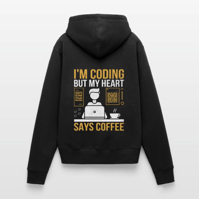 Kaffee-Codierung Programmierer Programmierer Entwickler Nerd Coff Frauen Premium Bio Hoodie