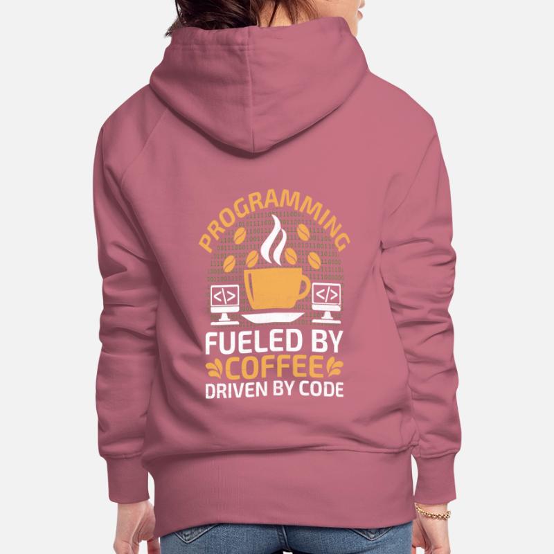 Kaffee-Codierung Programmierer Programmierer Entwickler Nerd Coff Frauen Premium Bio Hoodie