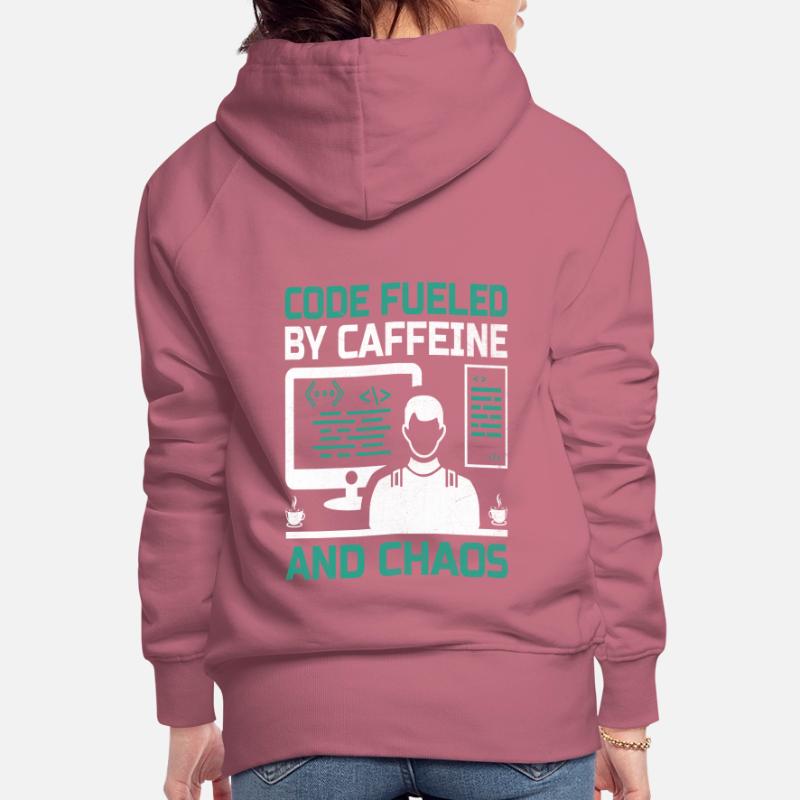 Kaffee-Codierung Programmierer Programmierer Entwickler Nerd Coff Frauen Premium Bio Hoodie