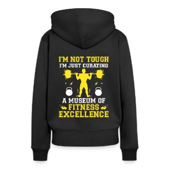 Professeur d’éducation physique Professeurs d’éducation physique École Spor - Sweat à capuche Premium bio Femme - noir - Dos - Julia (174cm)
