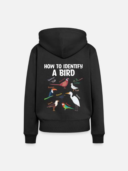 een vogelvogelaar te identificeren? - Ekologisk premiumluvtröja dam - svart