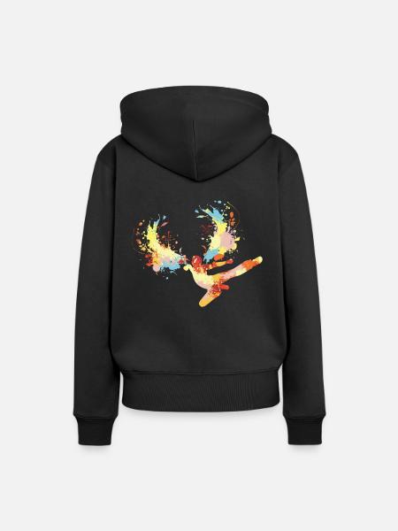 Kung Fu - Frauen Premium Bio Hoodie - Schwarz